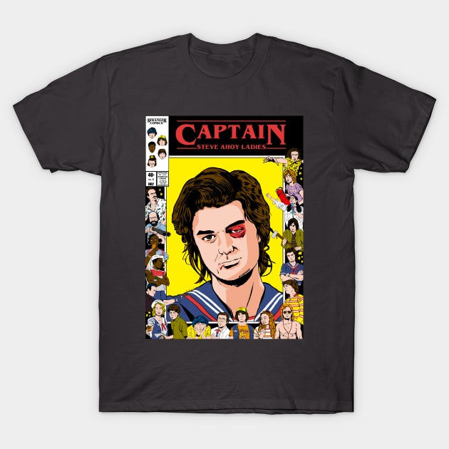 Captain Steve Ahoy Ladies T-Shirt by Van_Saiyan